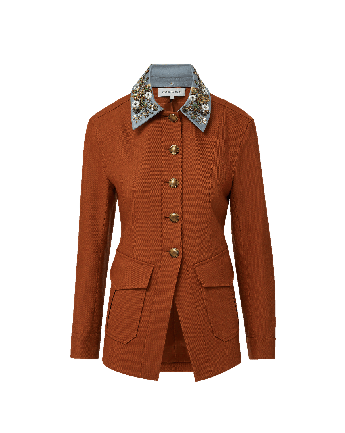 Veronica Beard | Laramie Dickey Jacket in Rust Red Rust