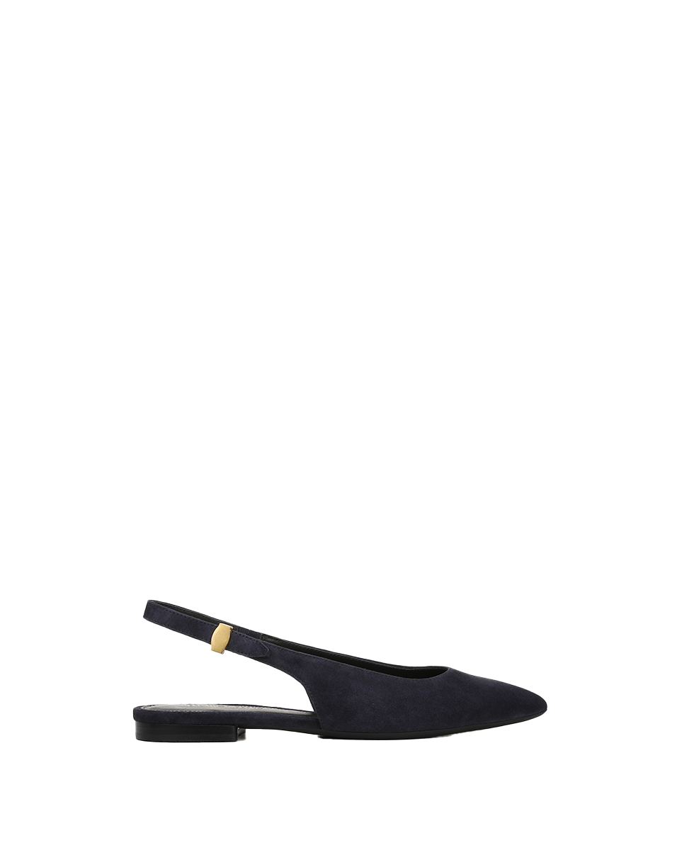 Veronica Beard | Shina Slingback Flat in Navy Navy