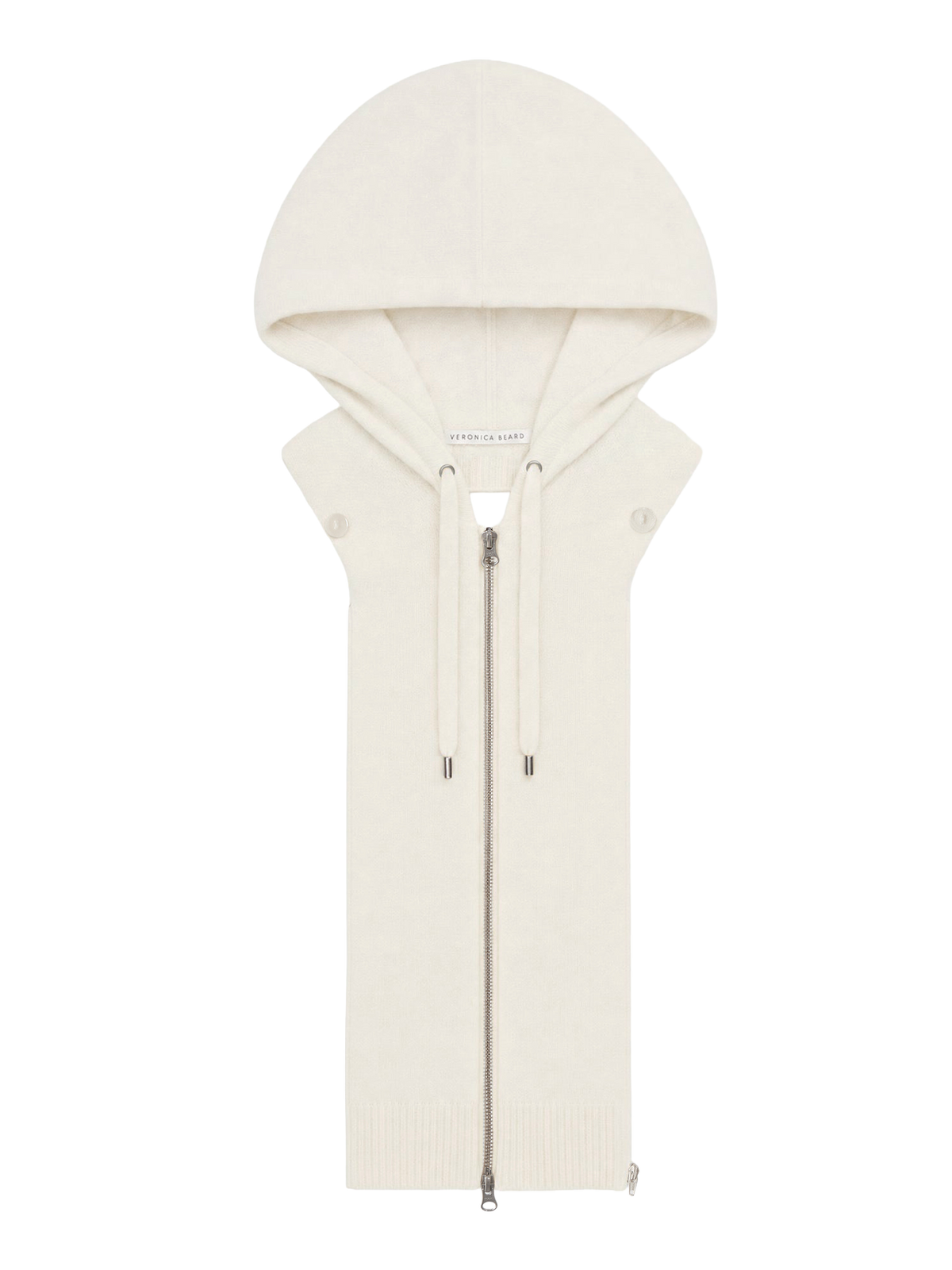 Veronica Beard | Cashmere Hoodie Dickey in Ivory Ivory