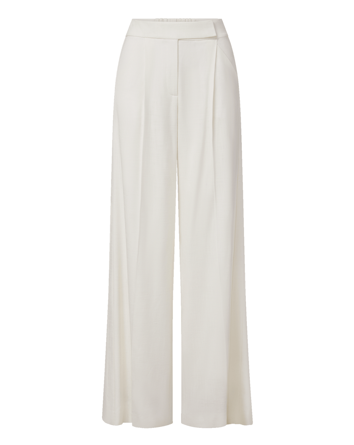 Veronica Beard | Marbeau Wide-Leg Trouser Pant in Dove White Dove White