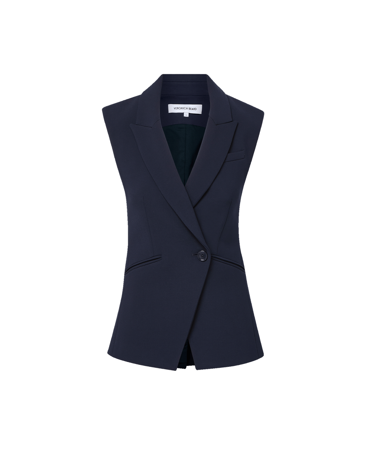 Veronica Beard | Ciel Tailored Vest in Navy Navy