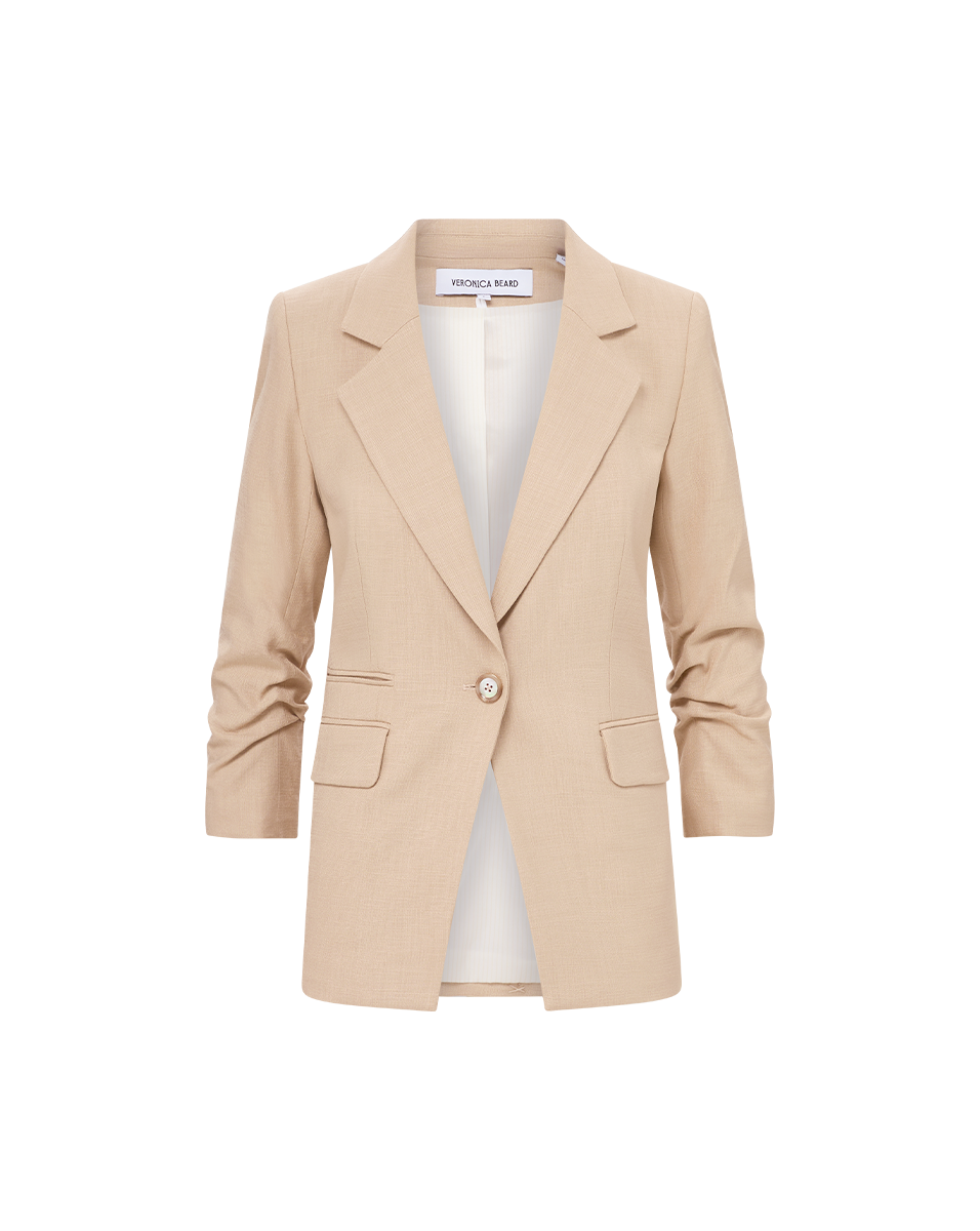Veronica Beard | Battista Dickey Jacket in Stone Khaki Stone Khaki