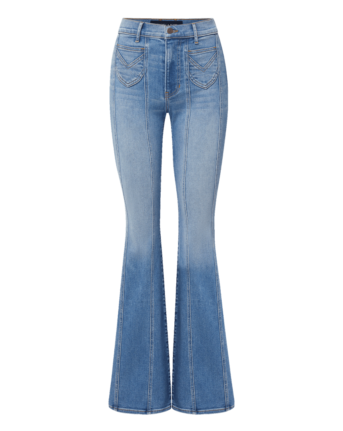 Veronica Beard | Beverly Skinny-Flare Jeans with Saddle Seam Sneak Peek