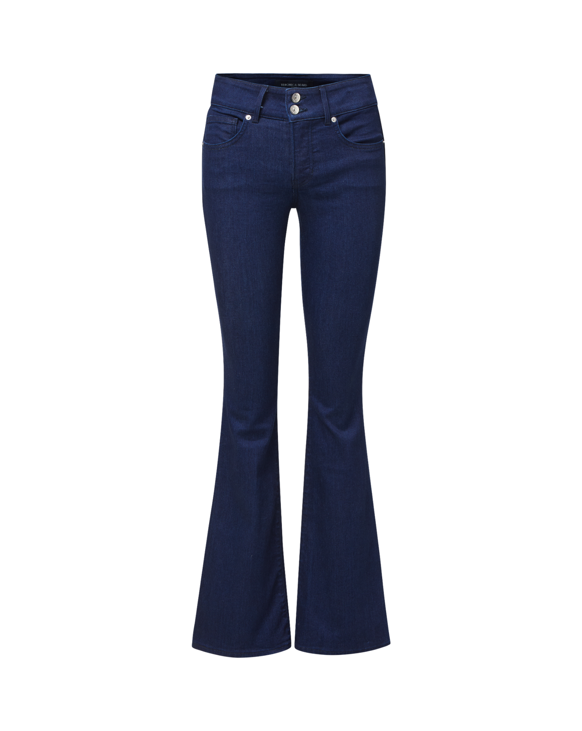 Veronica Beard | Beverly Mid-Rise Skinny-Flare Jeans in Indigo Rinse Indigo Rinse
