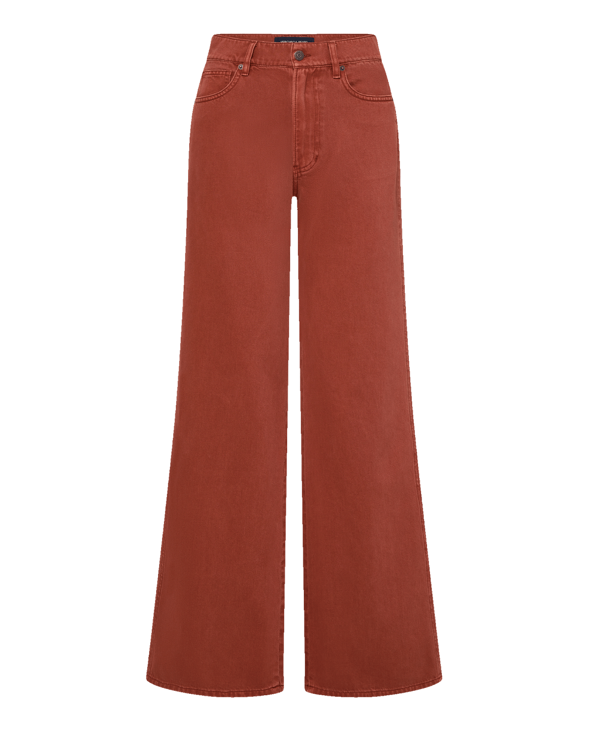Veronica Beard | Kasey Wide-Leg Jean in Rust Rust