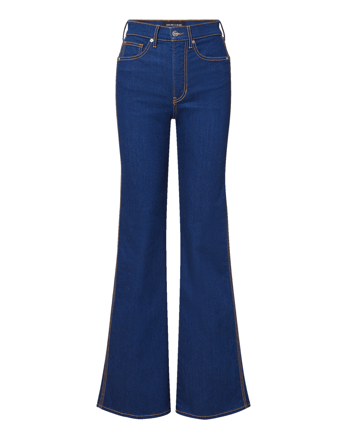 Veronica Beard | Crosbie Slim Wide-Leg Jean in Indigo Bright Blue Indigo Bright