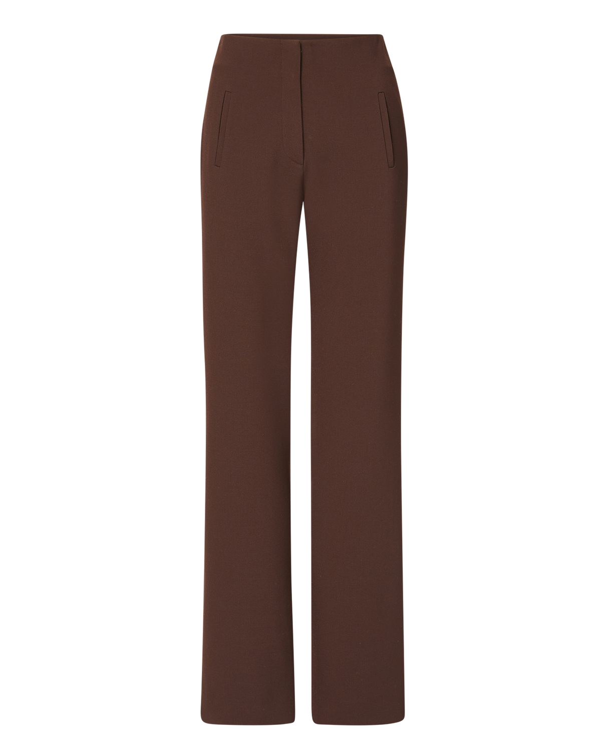 Veronica Beard | Carys Straight-Leg Pant in Dark Brown Espresso Espresso