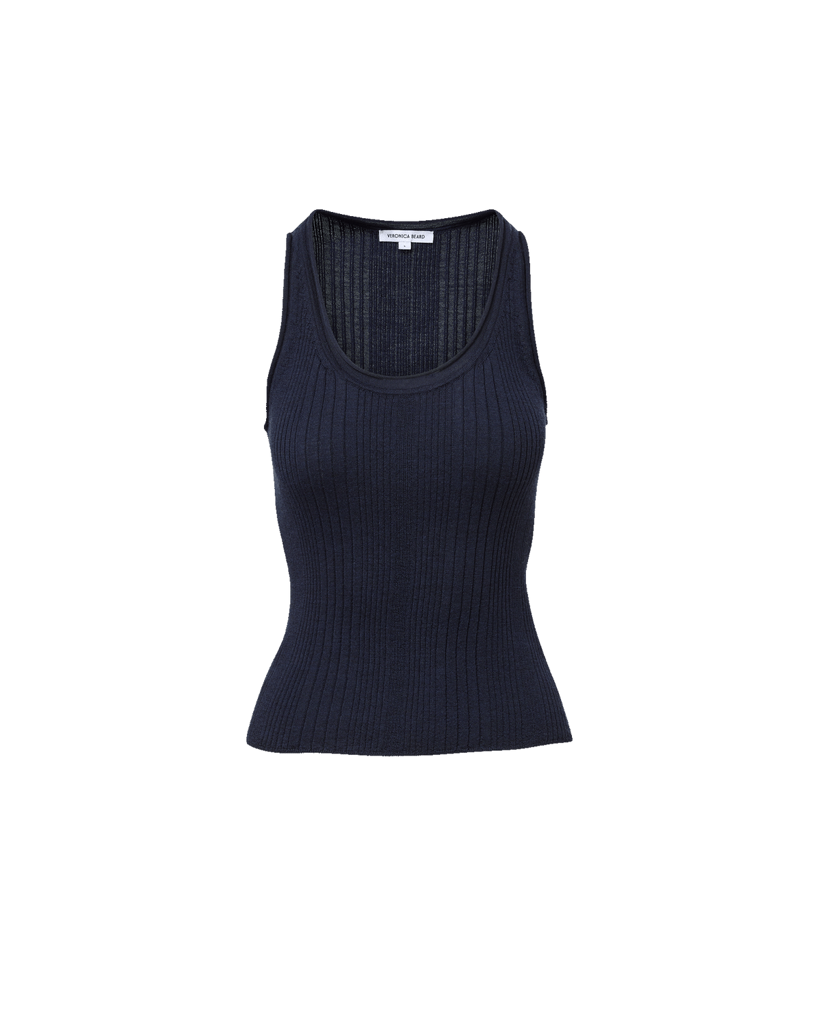 Veronica Beard | Birke Merino Wool Tank Top in Heritage Navy Melange Heritage Navy Melange