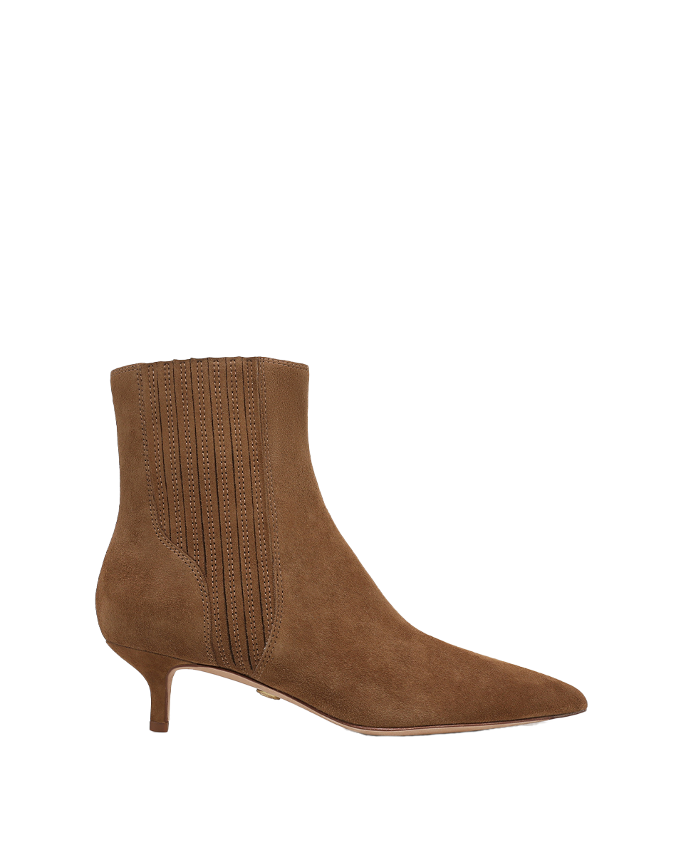 Veronica Beard | Lisa Kitten-Heel Ankle Boot in Hazelwood Hazelwood