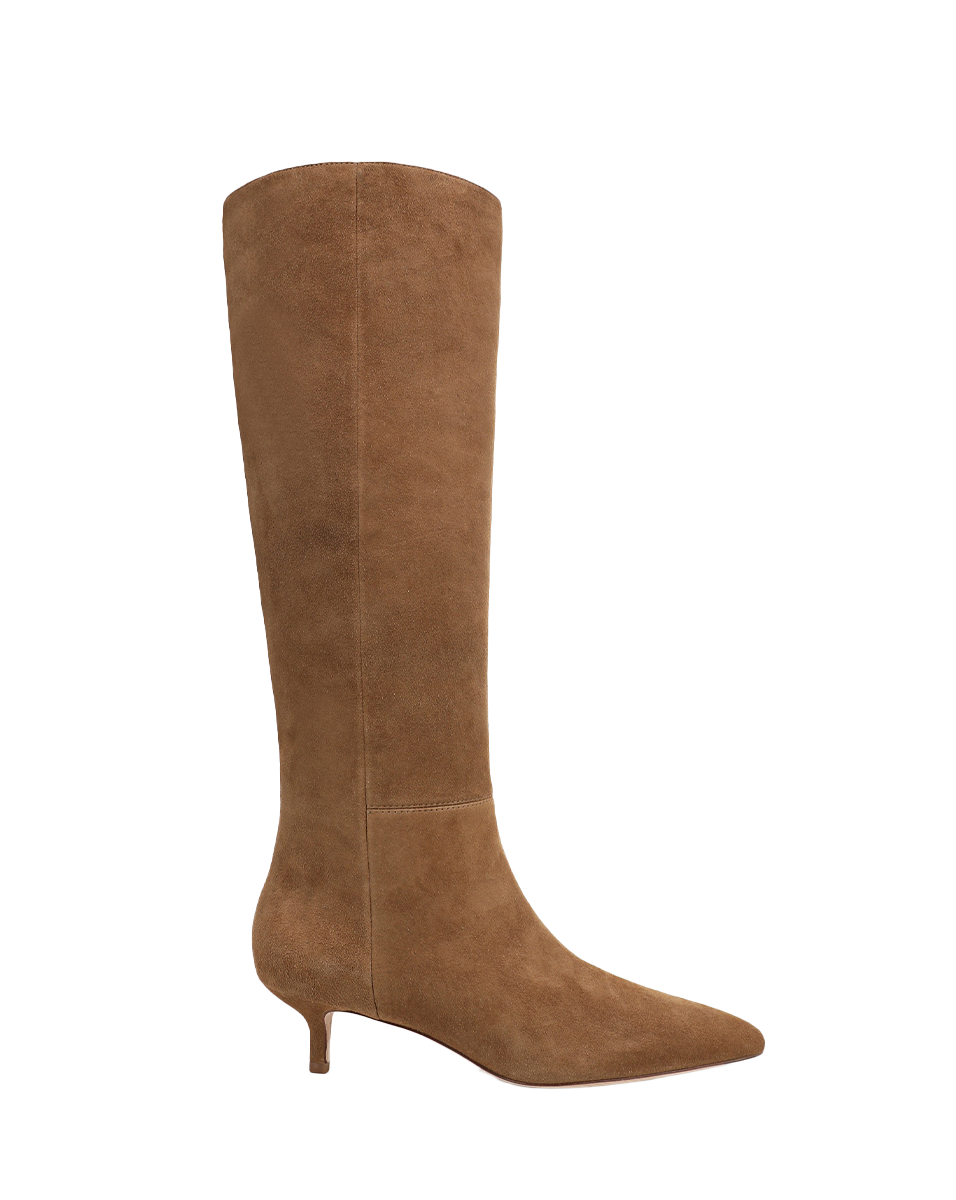 Veronica Beard | Lisa Kitten-Heel Boot in Hazelwood Hazelwood