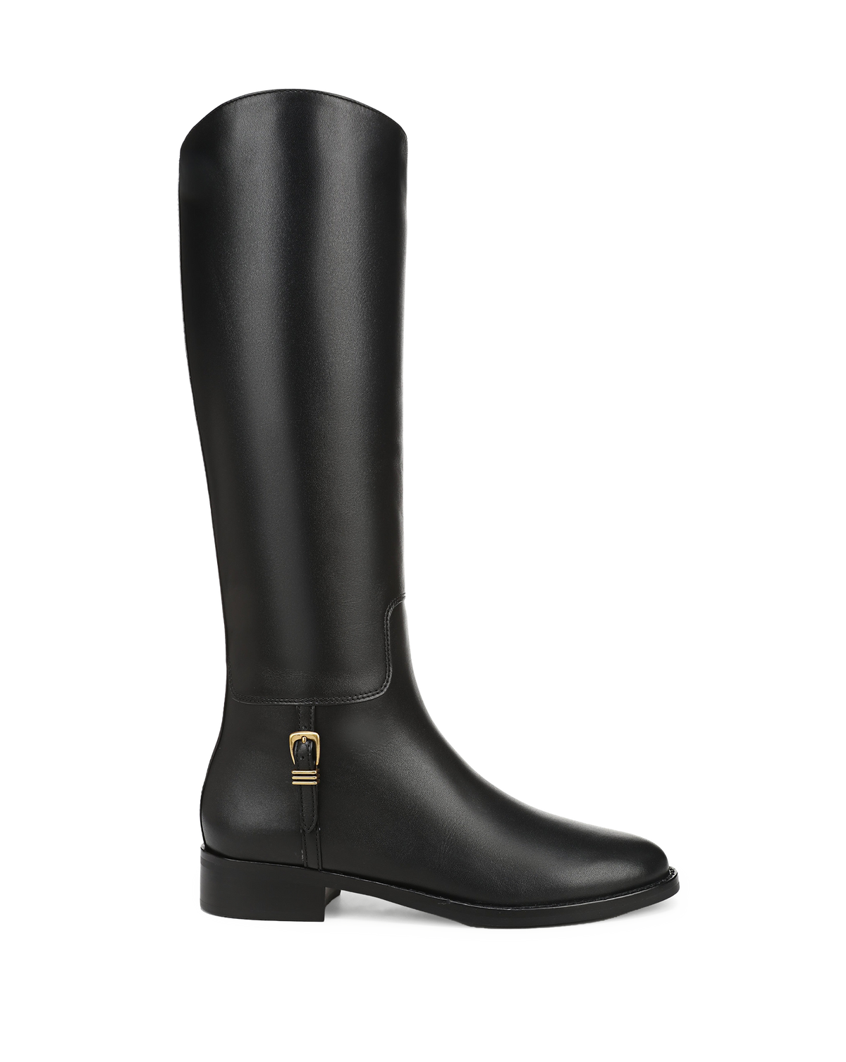 Veronica Beard | Arabelle Riding Boot in Black Leather Black