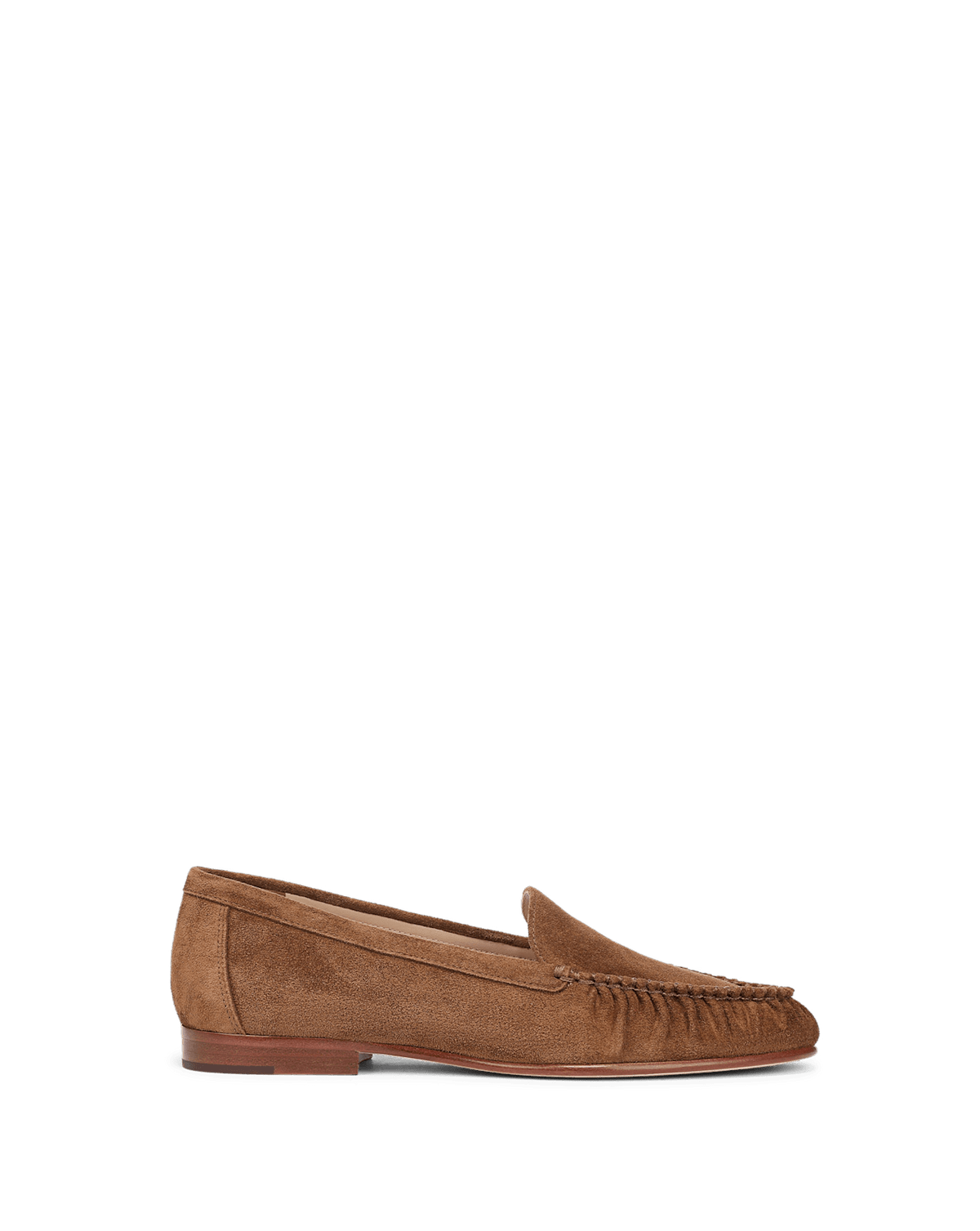 Veronica Beard | Prilla Suede Loafer in Chestnut Chestnut