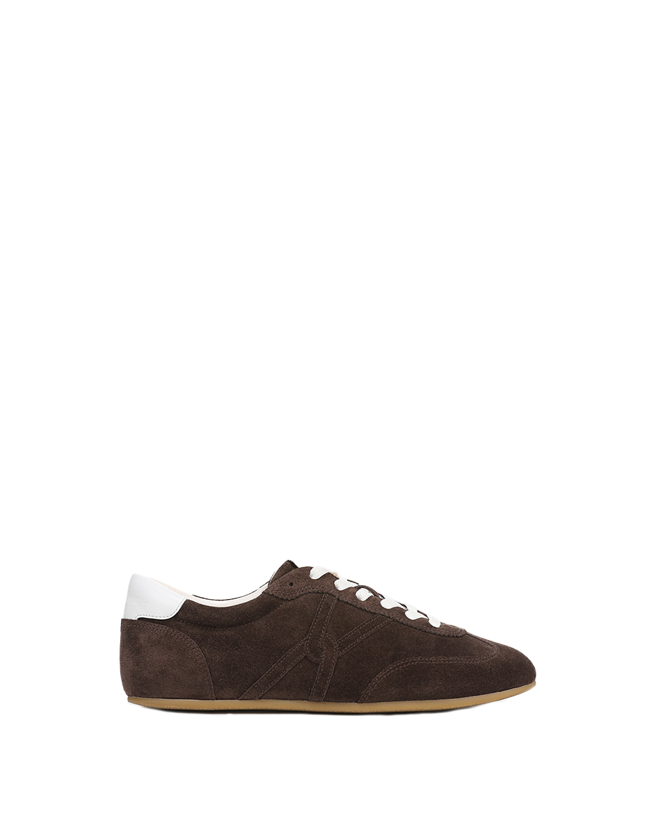 Veronica Beard | Riviera Suede Sneaker in Espresso Espresso