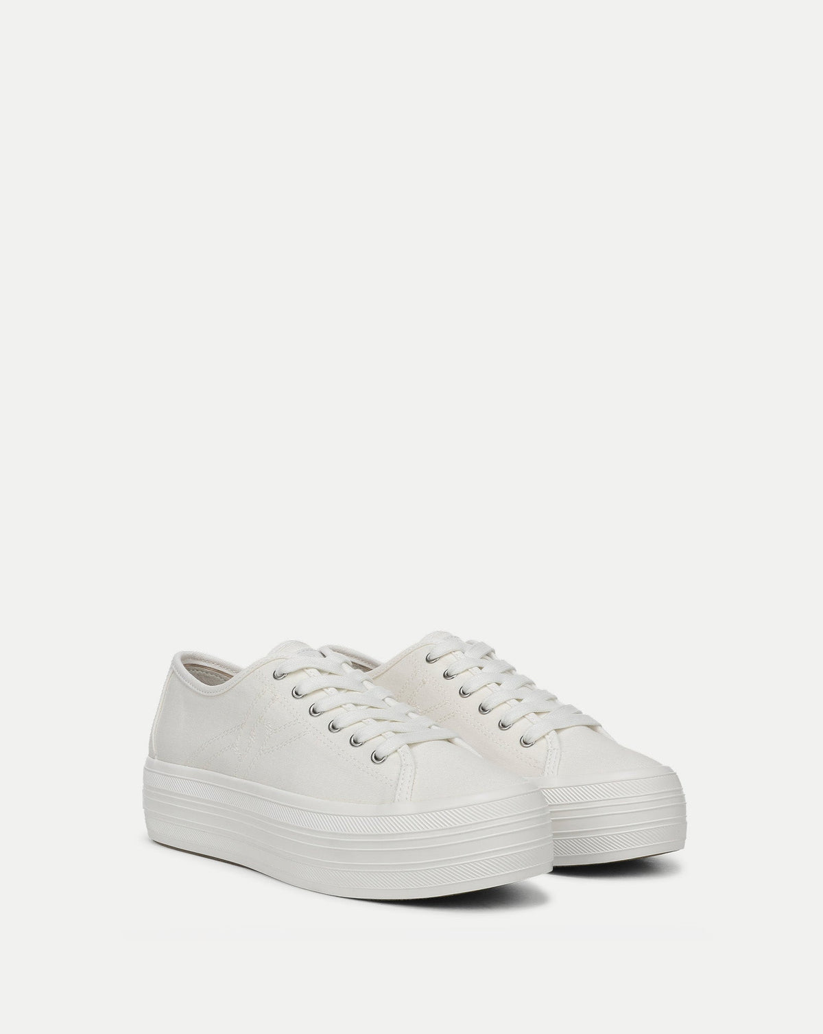 Veronica Beard | Truett Platform Sneaker in White Coconut Coconut