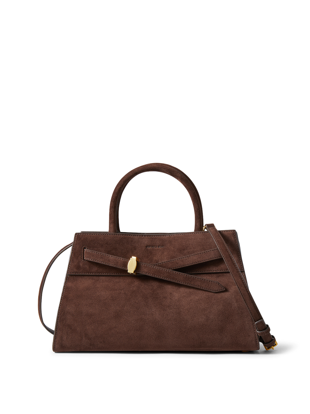 Veronica Beard | Veronica Beard Suede Dash Bag in Espresso Dark Brown Espresso