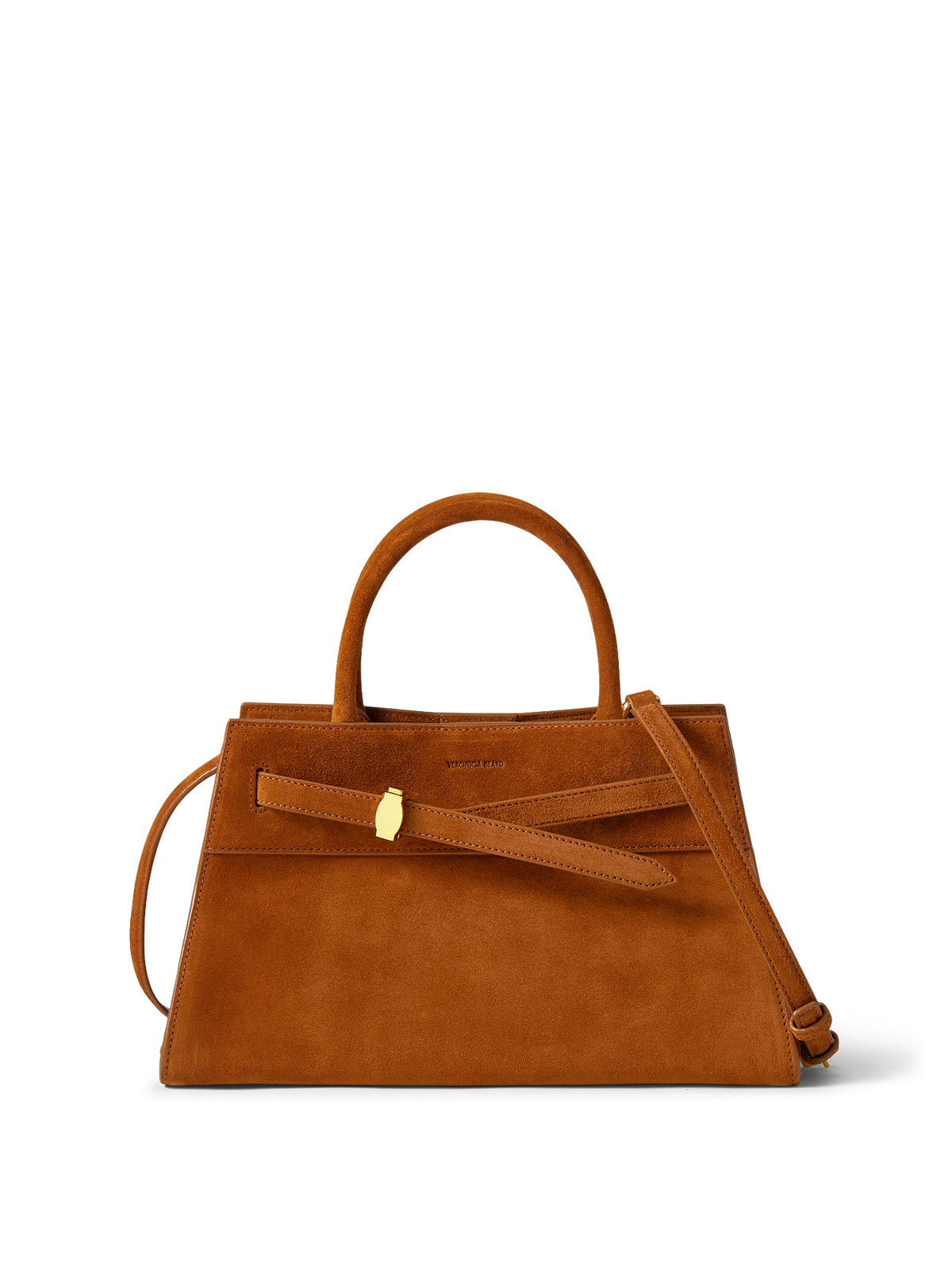 Veronica Beard | Veronica Beard Suede Dash Bag in Tobacco Brown Tobacco