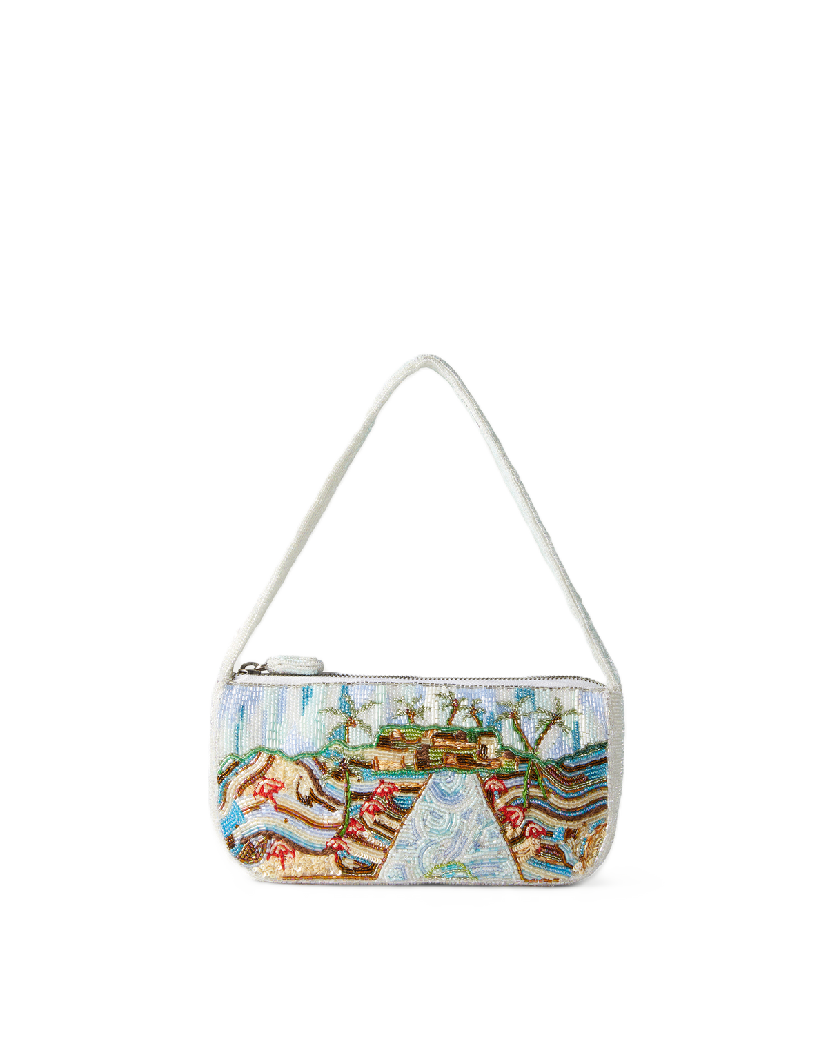 Veronica Beard | Pauline Beaded Shoulder Bag in Multi Multi