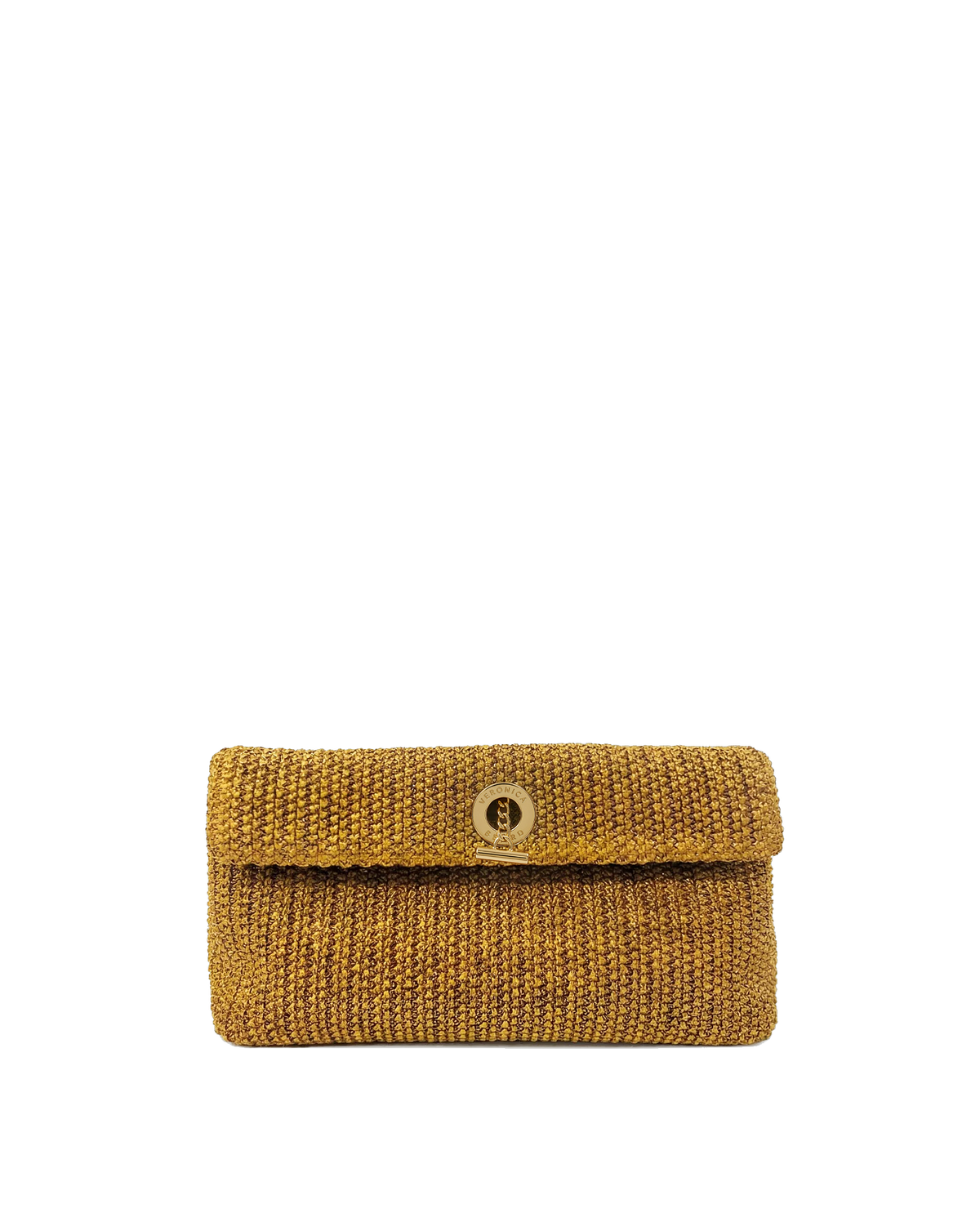 Veronica Beard | Raffia Anchor Clutch in Gold Gold