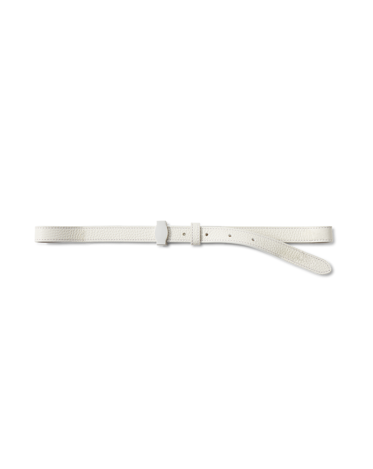 Veronica Beard | Dash Leather Belt in Off-White Off-White