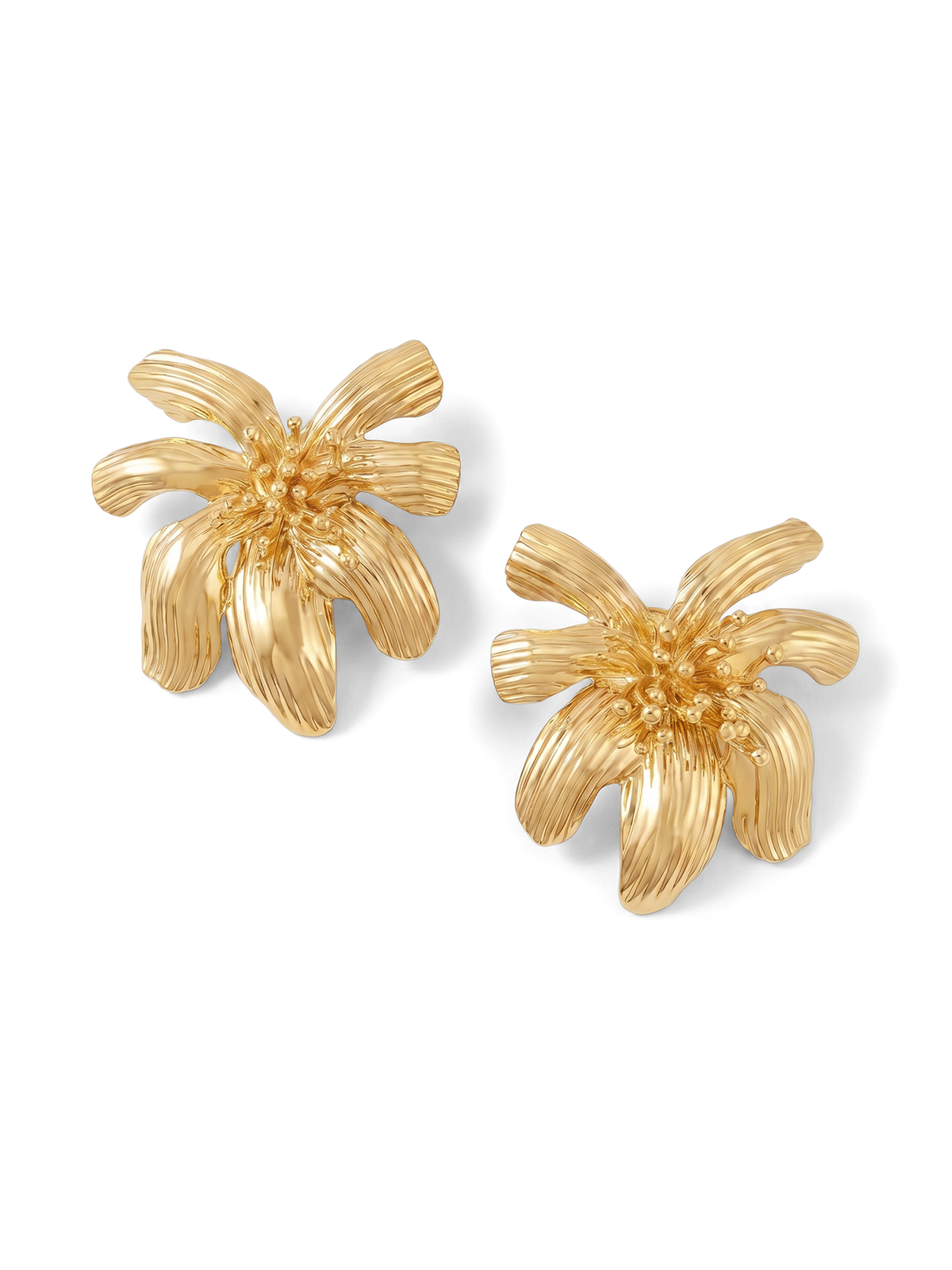 Veronica Beard | Flower Statement Earring in Gold Gold