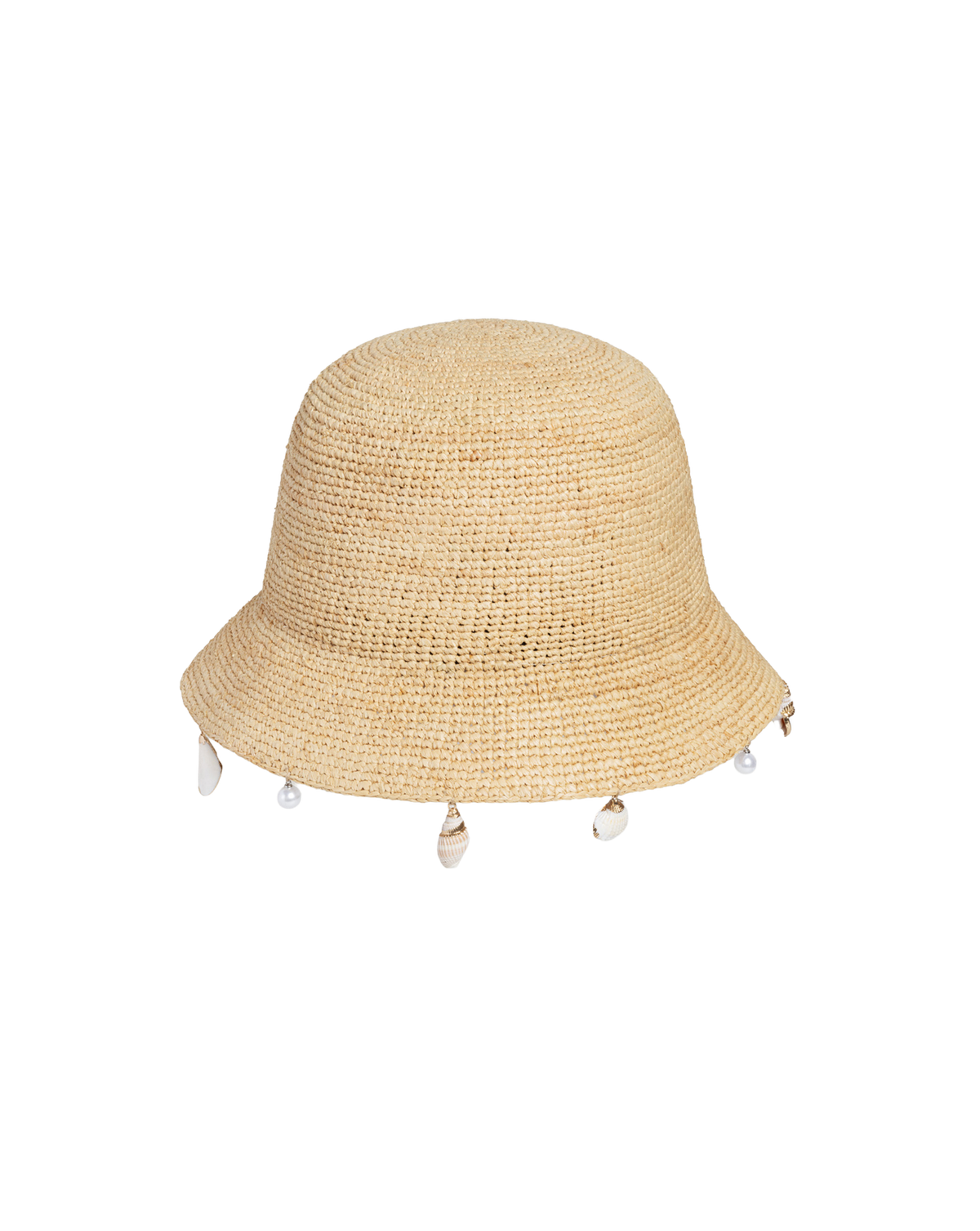 Veronica Beard | Le Bop Shell Raffia Hat in Tan Tan