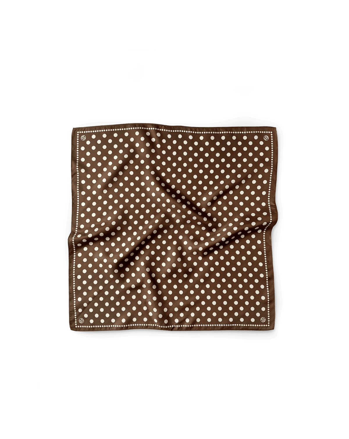 Veronica Beard | Silk Polka Dot Scarf in Brown Brown
