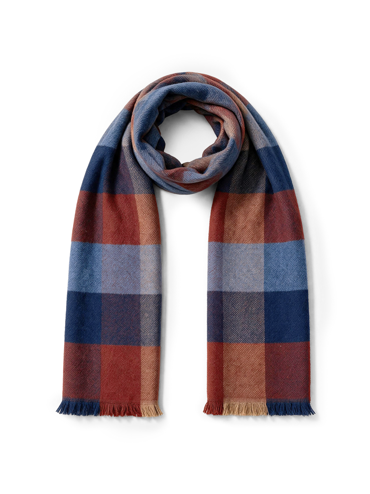 Veronica Beard | Veronica Beard Wool Scarf in Burgundy Multi Burgundy Multi