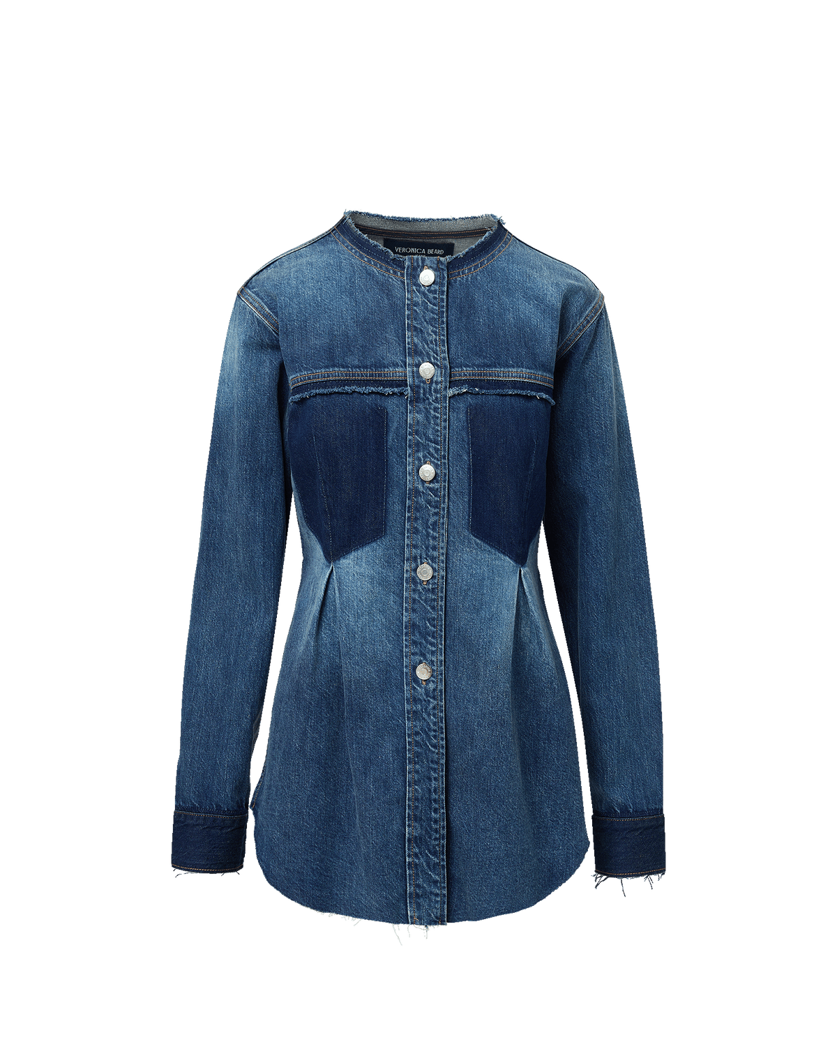 Veronica Beard | Weslia Denim Shacket in City Lights Blue City Lights