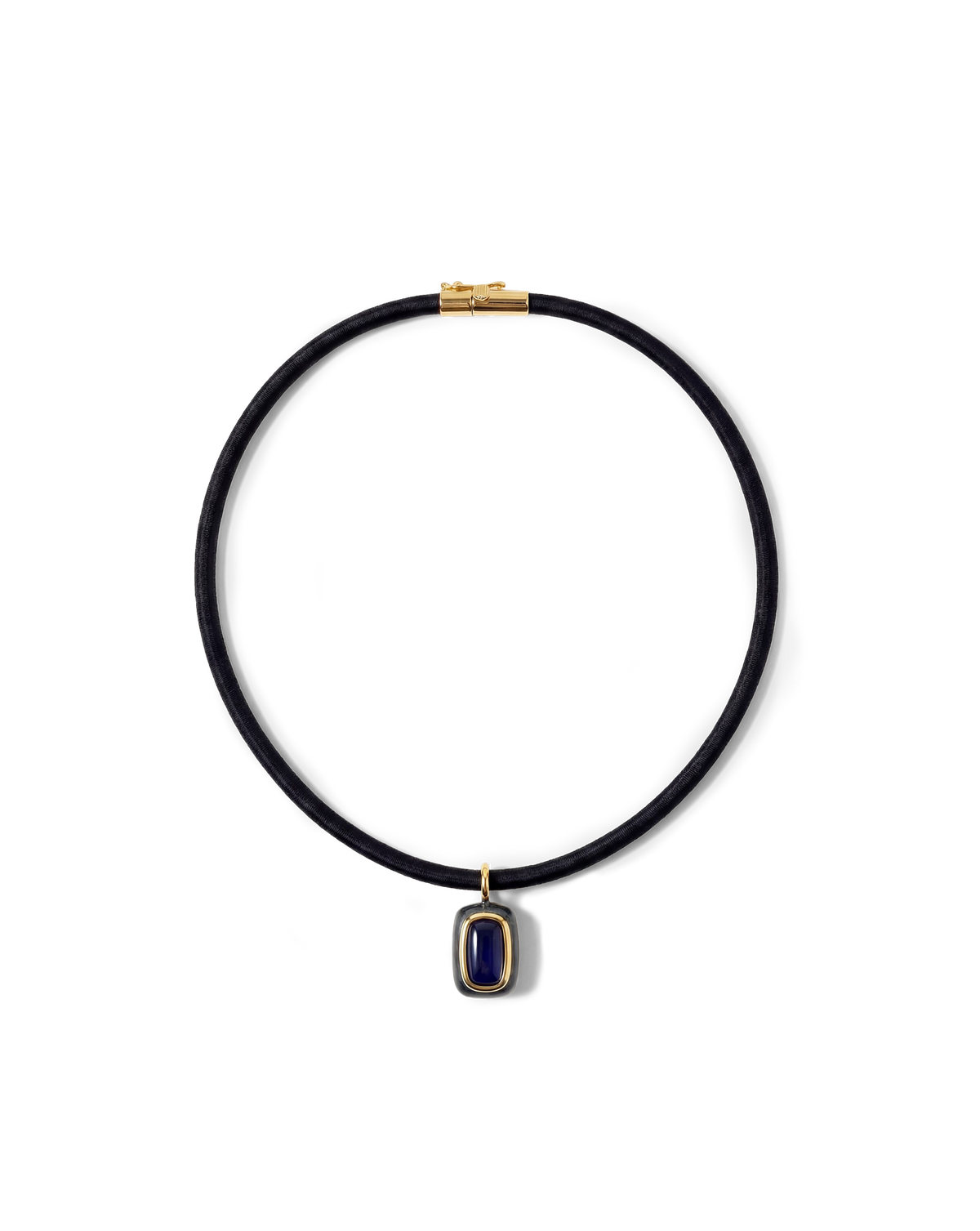 Veronica Beard | Rectangle Doublet Pendant Necklace in Blue Blue