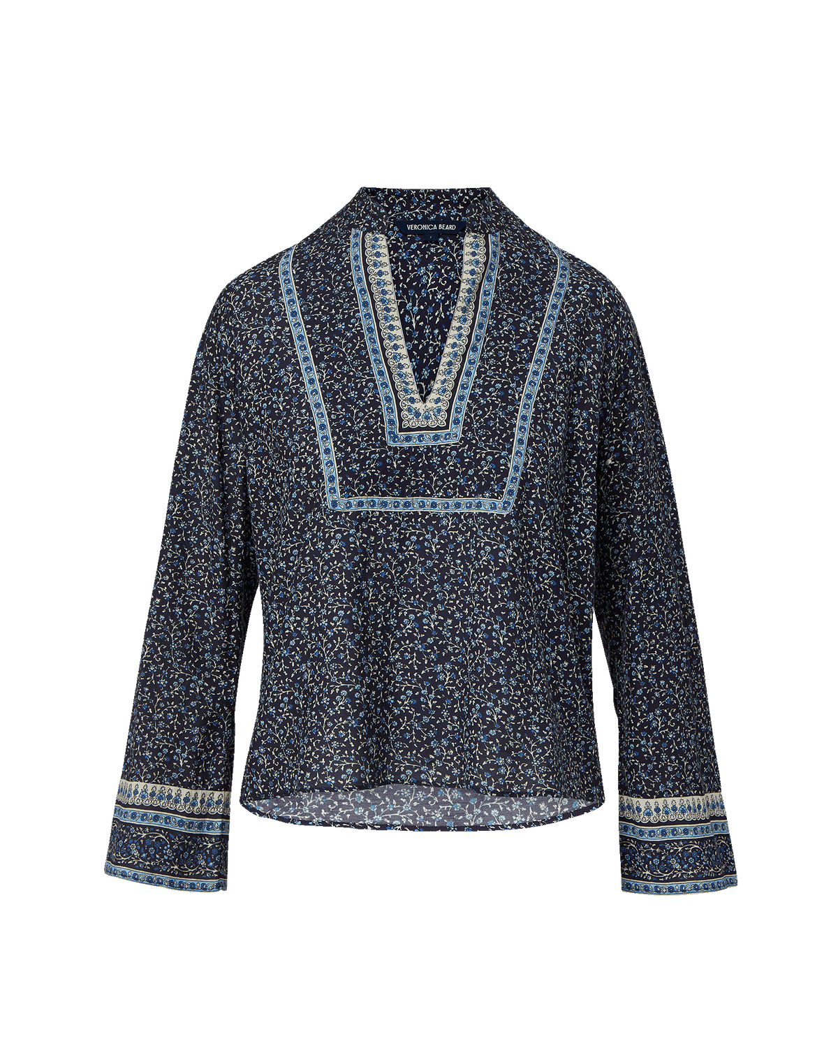 Veronica Beard | Cyra Tunic Top in Navy Multi Navy Multi
