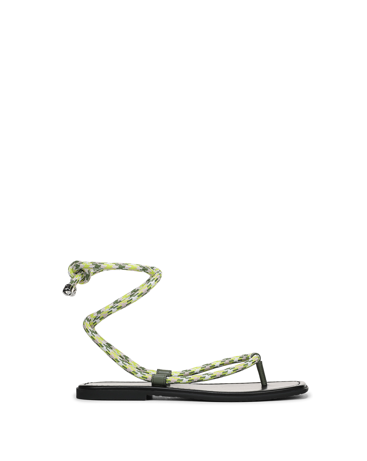 Veronica Beard | Carmina Wrap Sandal in Lime Multi Lime Multi