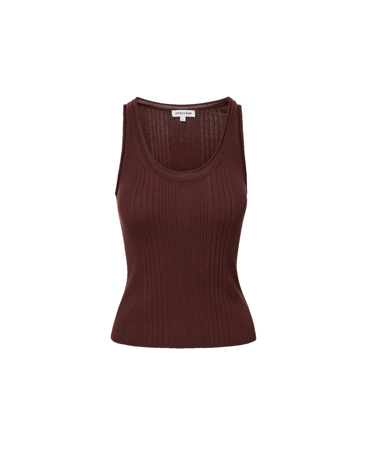 Veronica Beard | Birke Merino Wool Tank Top in Burgundy Burgundy