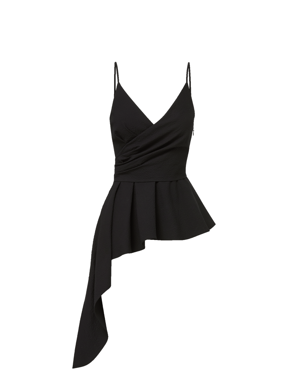Veronica Beard | Solange Wrap Top in Black Black