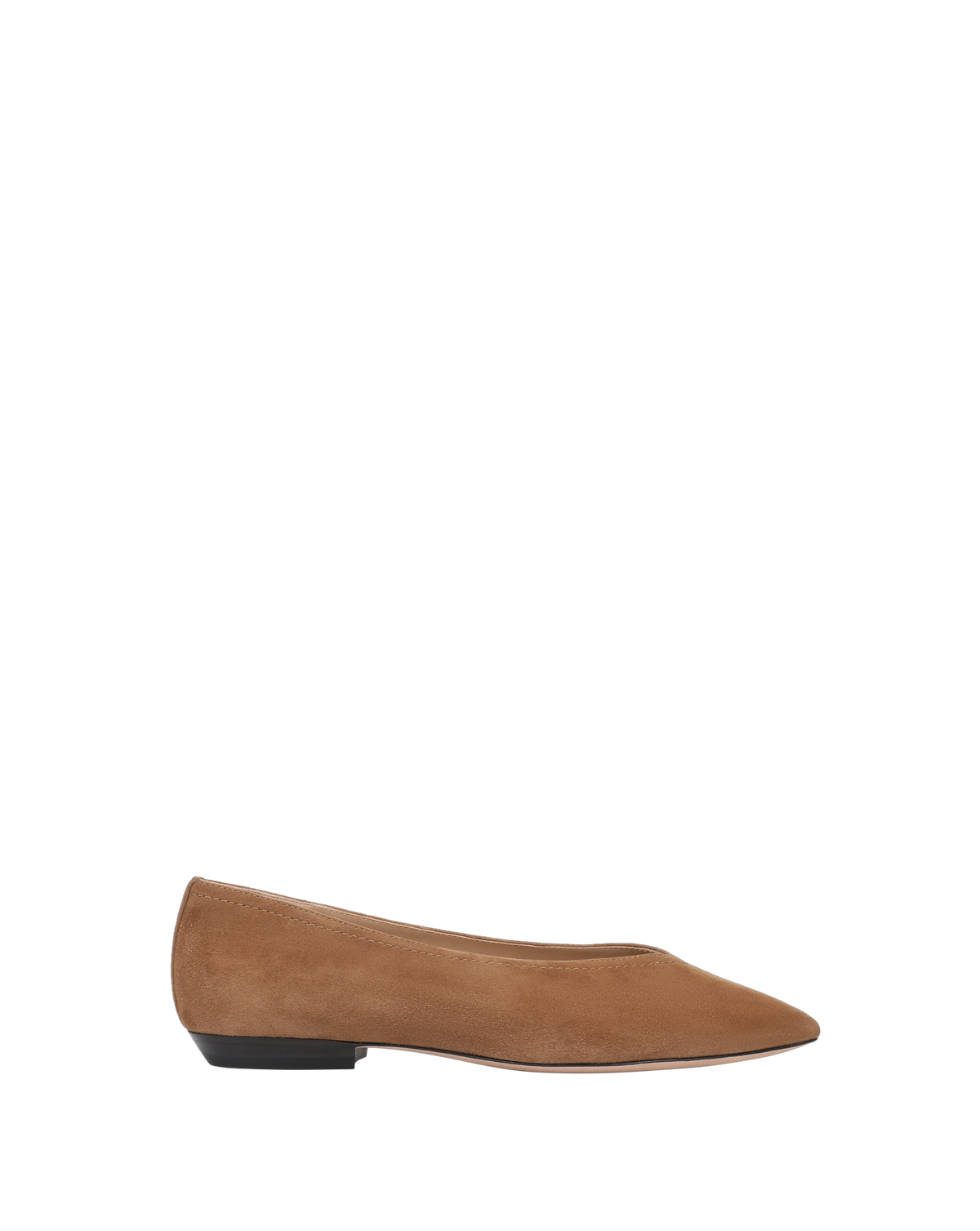 Veronica Beard | Bancroft Suede Flat in Chestnut Chestnut