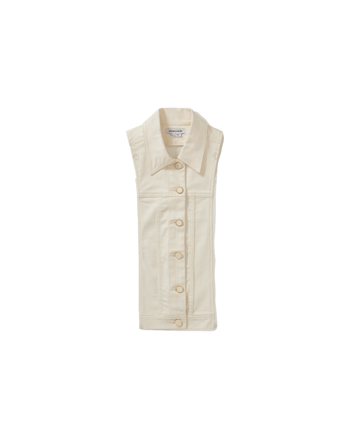 Veronica Beard | Slate Cotton Twill Dickey in Dove White Dove White