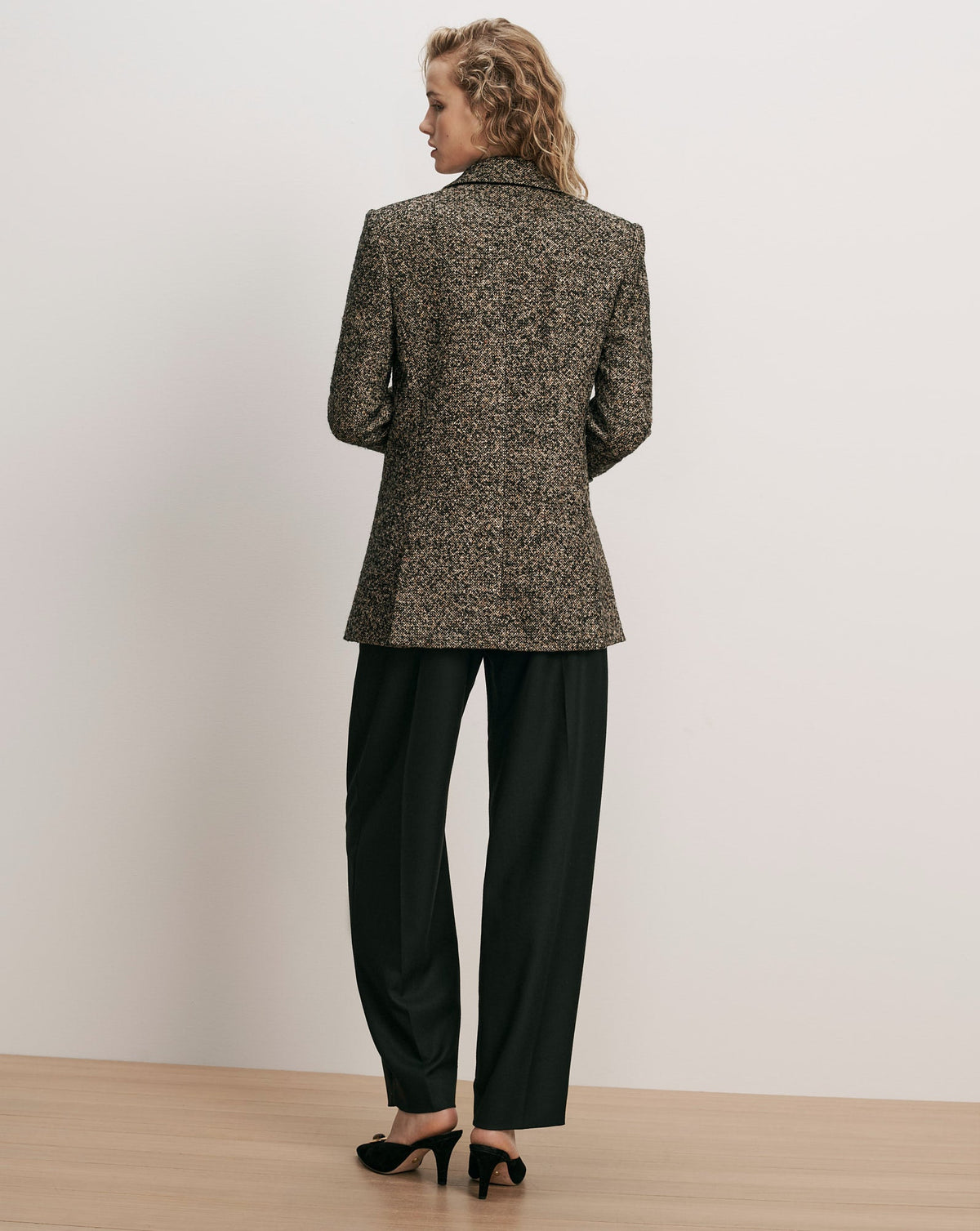 Veronica Beard | Maci Dickey Jacket in Black Melange Black Melange