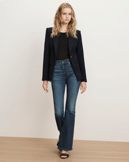 Veronica Beard | Miller Single-Breasted Dickey Jacket in Navy Navy