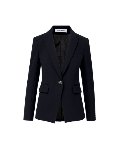 Veronica Beard | Miller Single-Breasted Dickey Jacket in Navy Navy