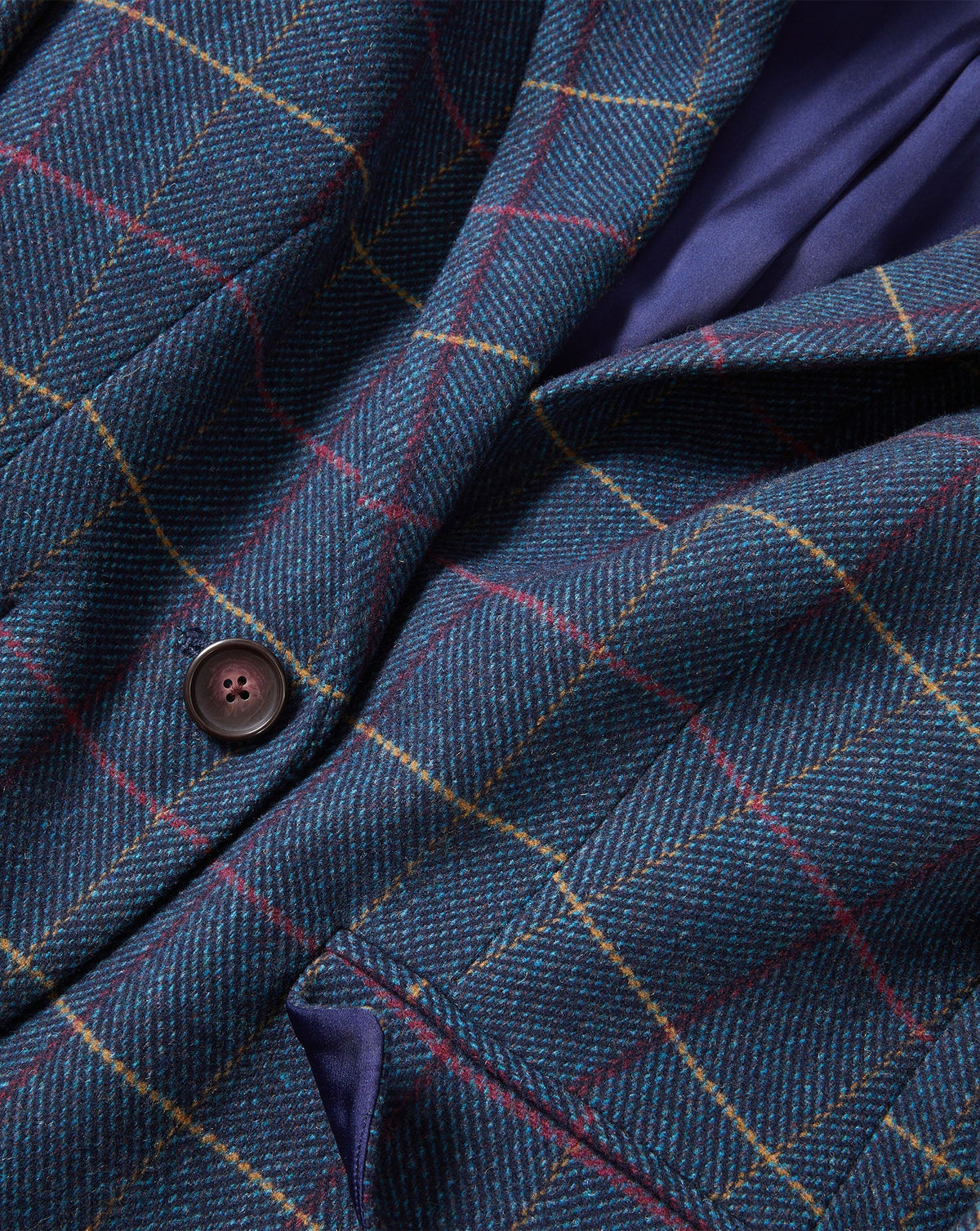 Veronica Beard | Schoolboy Plaid Dickey Jacket in Teal Multi Teal Multi