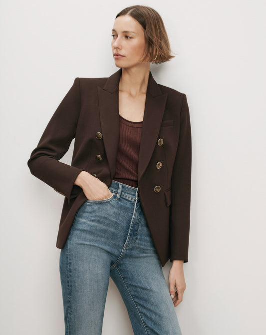 Veronica Beard | Miller Dickey Jacket in Dark Brown Espresso