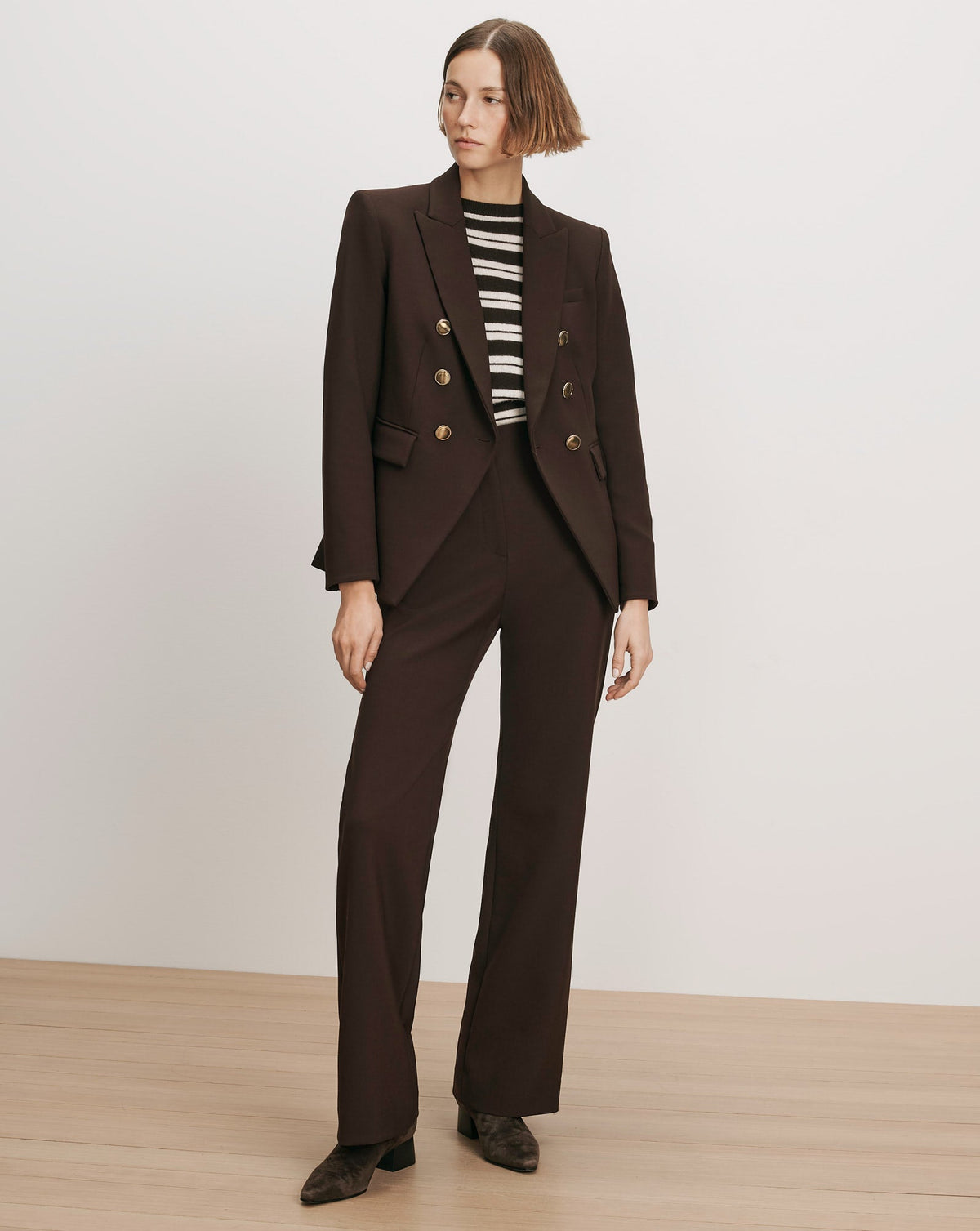 Veronica Beard | Miller Dickey Jacket in Dark Brown Espresso