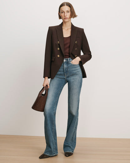 Veronica Beard | Miller Dickey Jacket in Dark Brown Espresso