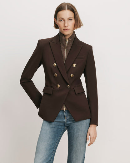 Veronica Beard | Miller Dickey Jacket in Dark Brown Espresso