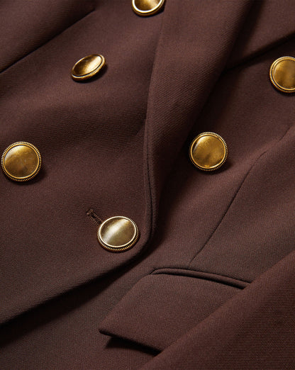 Veronica Beard | Miller Dickey Jacket in Dark Brown Espresso
