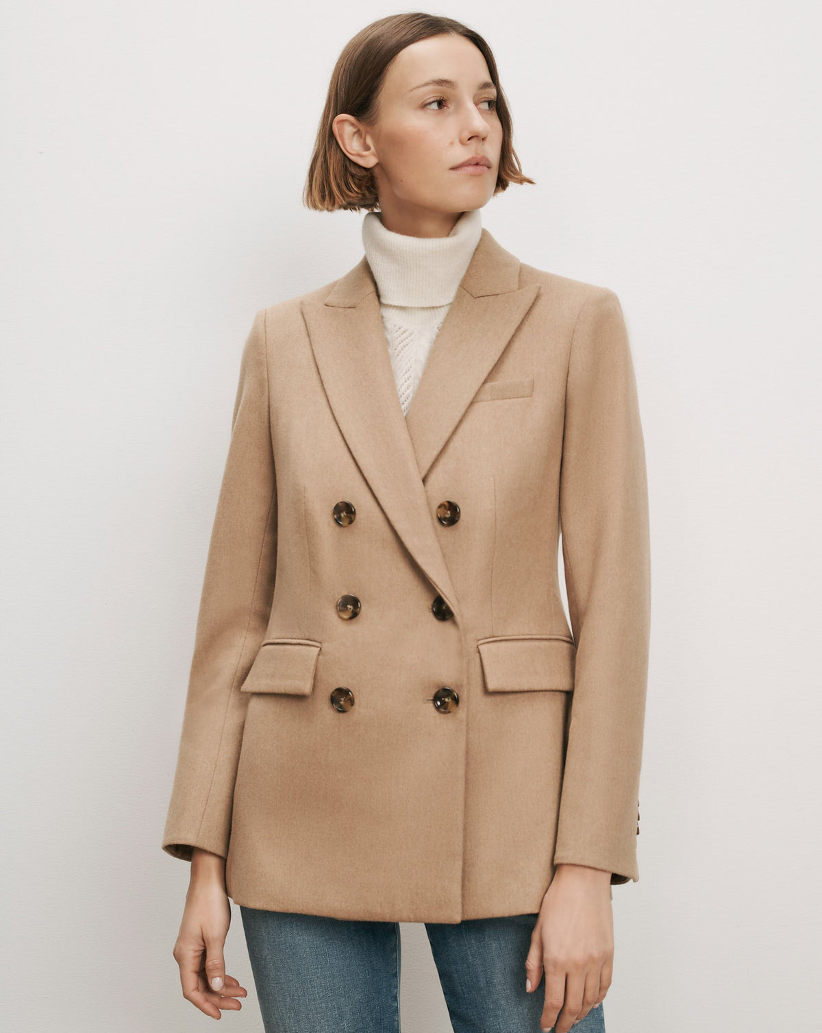 Veronica Beard | Ellette Camel Hair Dickey Jacket in Camel Camel