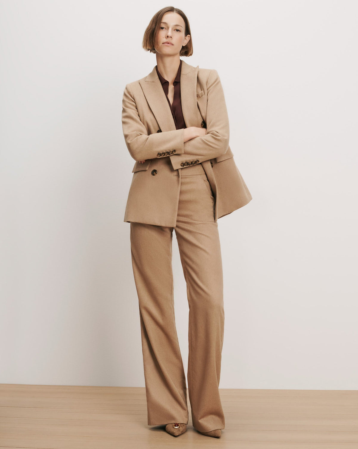 Veronica Beard | Ellette Camel Hair Dickey Jacket in Camel Camel