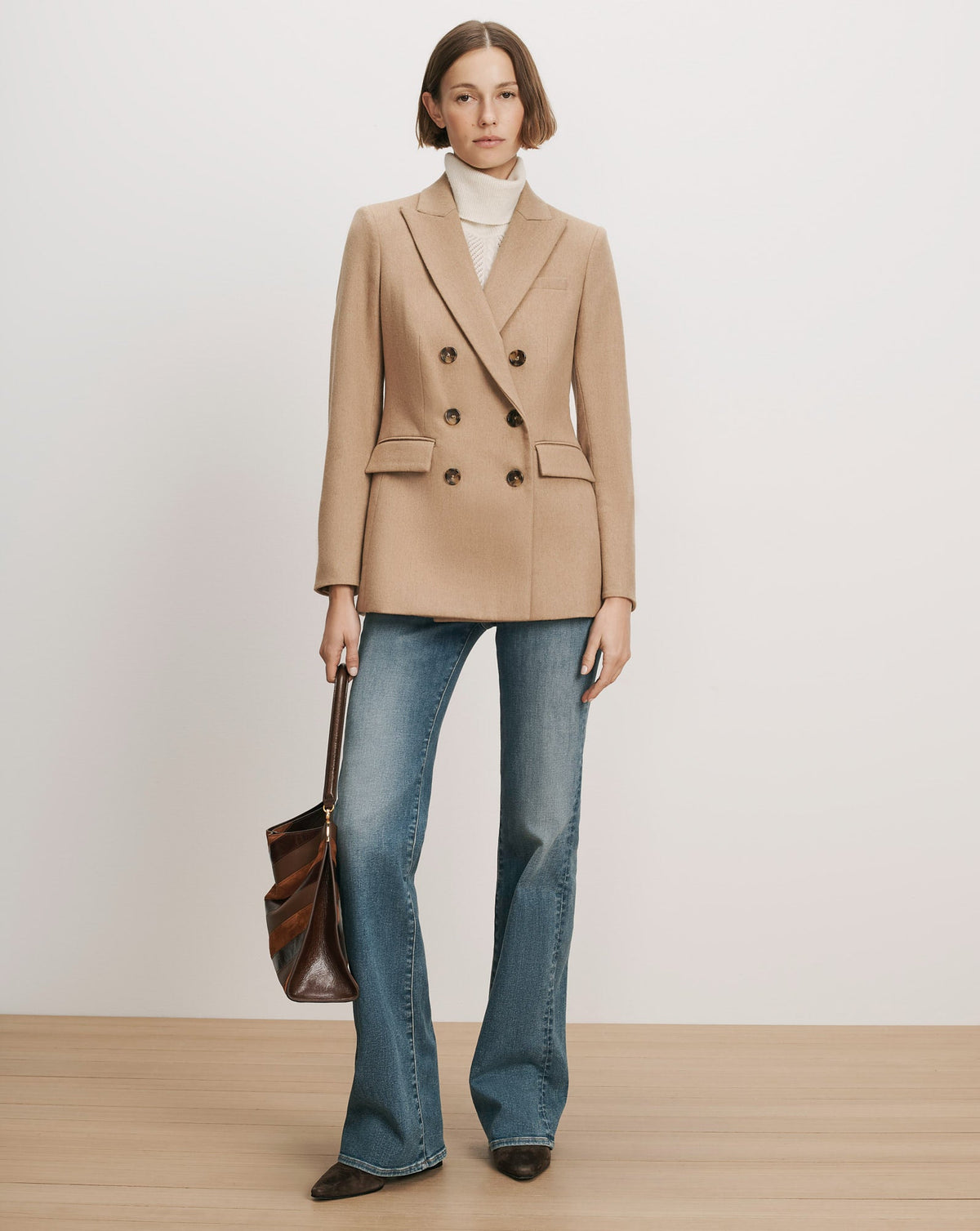 Veronica Beard | Ellette Camel Hair Dickey Jacket in Camel Camel