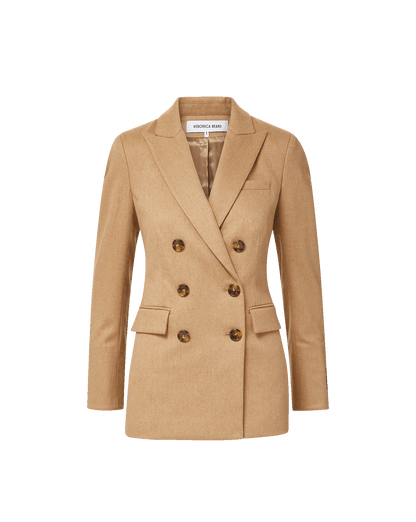 Veronica Beard | Ellette Camel Hair Dickey Jacket in Camel Camel