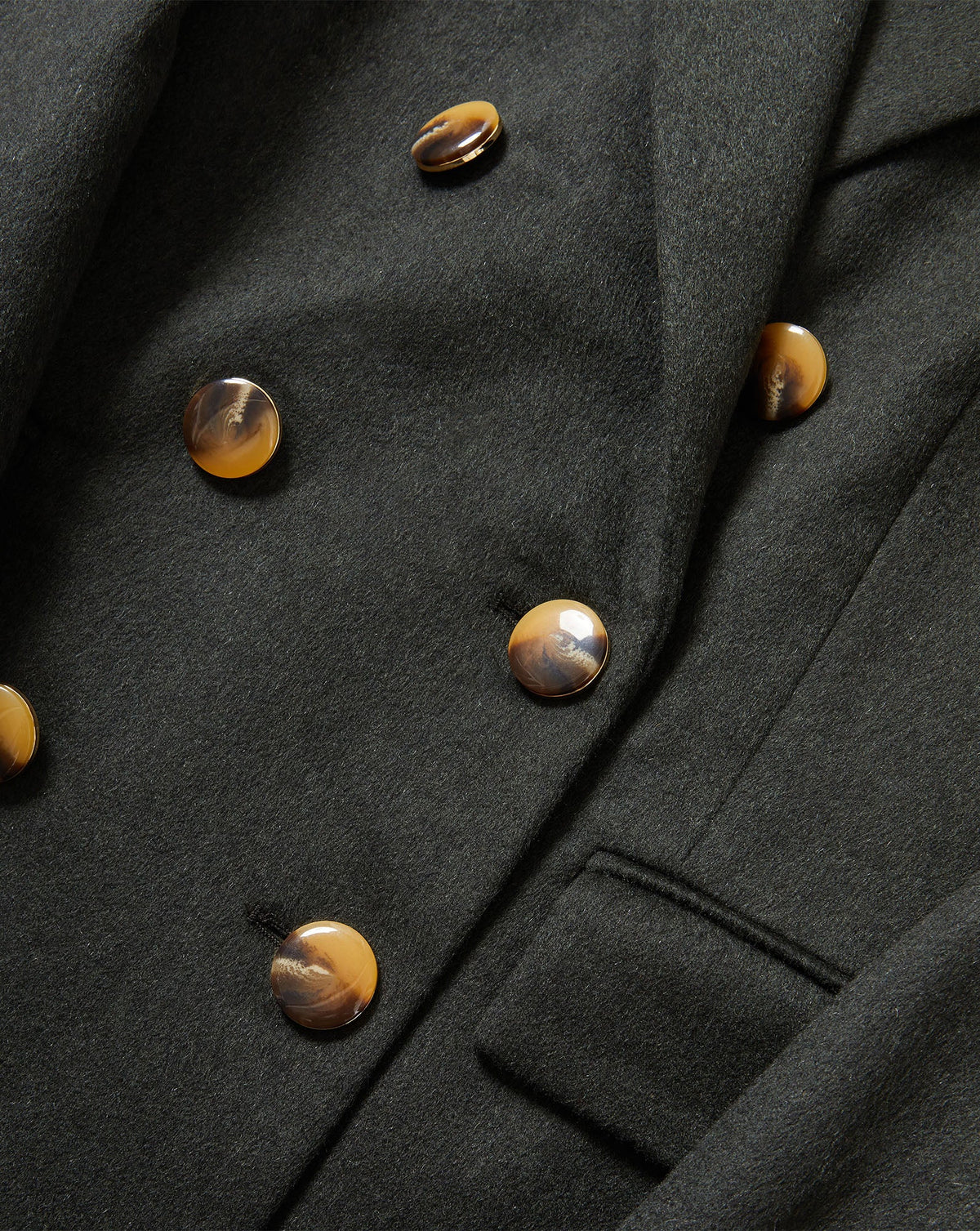 Veronica Beard | Ellette Cashmere Dickey Jacket in Dark Green Shadow Melange Dark Green Shadow Melange