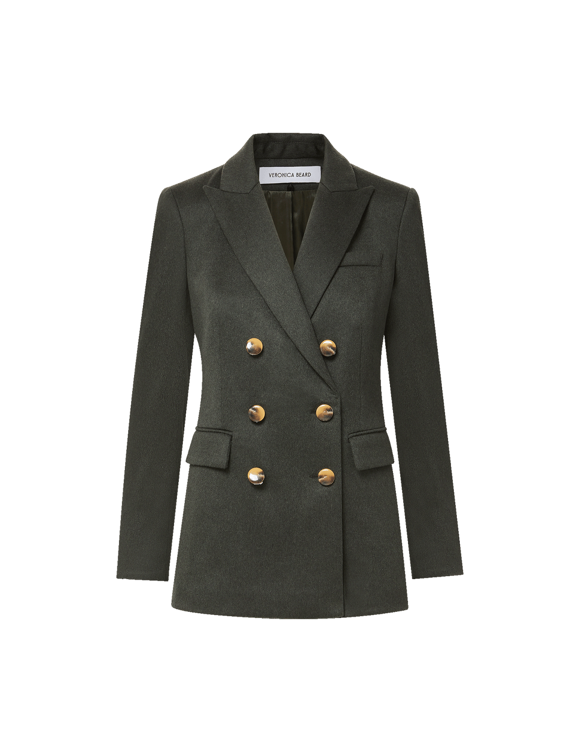 Veronica Beard | Ellette Cashmere Dickey Jacket in Dark Green Shadow Melange Dark Green Shadow Melange